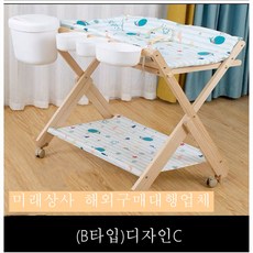 미래상사 동물농장 기저귀갈이대 튼튼한다용도 목욕54566, (A타입)디자인C
