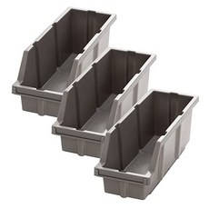 [미국] Seville Classics Medium Commercial-Grade NSF (3-Pack) for Bin Rack Storage System Gray 3 Coun