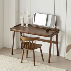 [삼익가구]로우드 3단서랍형 LED조명 확장형 원목 화장대 세트(스툴제외) 내추럴 상품 이미지