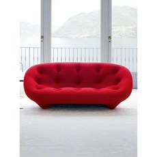 패브릭소파 인테리어쇼파 리네 로제 거실 3인, 3인 (200cm), 빨간색