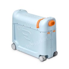 노르웨이 STOKKE Jetkids 침대 상자 어린이 가방 캐빈, 파란색 매트리스가 있는 여행 가방