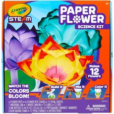 크래욜라(Crayola) 종이꽃 만들기 과학 키트 Paper Flower Science Kit 색이 바뀌는 꽃 (추천연령 7 8 9 10세)