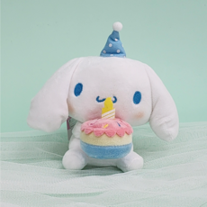 산리오 생일케이크 13cm 인형 키링 가방고리, 21 시나모롤 생일케이크