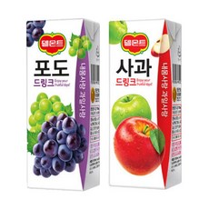 델몬트 드링크 사과x32팩+포도x32팩, 64개, 190mlx64개, 190ml