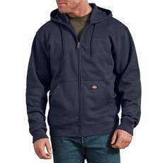 Dickies 남성용 풀 지퍼 플리스 후드 다크 네이비 S 510050
