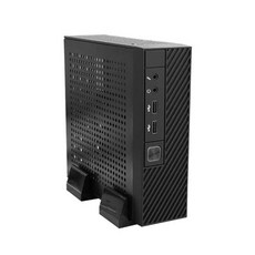 MINIITX PC 섀시 미니 데스크탑 케이스 다목적 및 효율적인 산업용 제어 케이스 풋 스탠드 쉬운 설치 M06, 1) Black, 1개