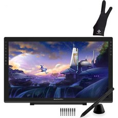  가오몬 PD2200 펜 디스플레이 및 두손가락 장갑 - 21.5'' 8192 그래픽 드로잉 모니터 태블릿 