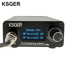 KSGER STM32 V3.1S T12 납땜 스테이션 OLED DIY 알루미늄 합금 FX9501 핸들 전동 공구 홀더 자동 슬립 T12 철 팁|전기식 납땜인두|, 1개, Sets 6