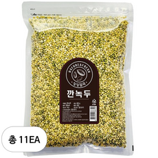 월드그린 싱싱잡곡 깐녹두, 800g, 11개