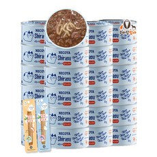 네츄럴코어 고양이 네코야 참치캔 24개 1박스+미트스틱 2P 간식 캔, 1box, 네코야(참치혼합80g6종X24개)