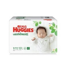 하기스 NEW 네이처메이드 밴드형 기저귀 남여공용 신생아용 1단계 (3~4.5kg), 299매