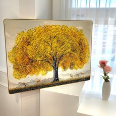 쿠칭아일랜드 가장큰 돈벼락 재물가득 부자되는 골드액자 돈나무액자 60x80cm, 돈들어오는황금돈나무