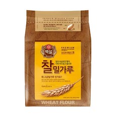 CJ제일제당 백설 찰 밀가루 3kg, 단품