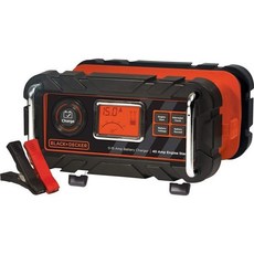 차량용인버터 인버터 BLACK+DECKER BC15BD 완전 자동 15Amp 12V 벤치 배터리 충전기/유지보수 장치40A 엔진 시동 발전기 점검 케이블 클램프 포함 268220