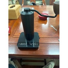 심플 디자인 수동 그라인더 후추 커피 연마기 글라인더 이중 베어링 포지셔닝 프렌치 프레스 내부 조정 가능 설정 핸드 선물, 없음, 1) black, 1개