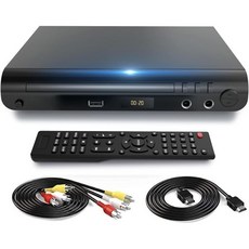 HD DVD 플레이어 TV용 듀얼 마이크 잭 HDMI 및 RCA 출력의 모든 지역 무료 USB 입력 지원 NTSCPA 1080P로 업컨버팅 AV 케이블 리모컨