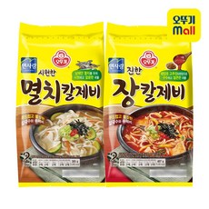 오뚜기 진한 장칼제비+시원한 멸치칼제비 1세트 852g 상품 이미지