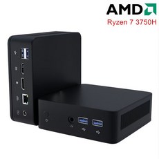 KING NOVY 저렴한 AMD 미니 PC 라이젠 7 3750H 5 3550H 베어본 컴퓨터 윈도우 112xDDR4 NVMe 게이밍 미니 PC 듀얼 4K UHD HTPC WiFi, No Ram No Storage, Ryzen 7 2700U