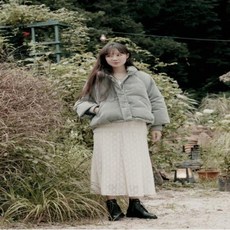 T208MDJ233W 써스데이아일랜드 캐주얼후드숏다운점퍼