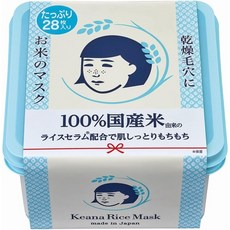 일본직발송 6. 모공 무코 쌀 마스크 듬뿍 BOX 모공 건조 피부 촉촉한 탄력 얼굴 마스크 보습 28 매입 B08P