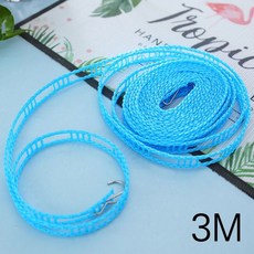 빨랫줄 빨래줄 베란다 3M 휴대용 사다리 빨래걸이 건조대 캠핑 세탁줄 고정줄 !Izus, 1개