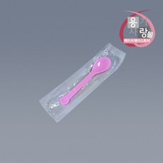 아이스크림 스푼 12.4cm 대 개별포장 핑크 4000개, 500개, 8개