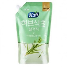 YDU305091라이온 참그린 허브식초 주방세제 리필 860ml 1개입, 1
