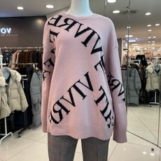 보브 그래픽 레터링 라운드 니트 7119450307 뉴코아일산