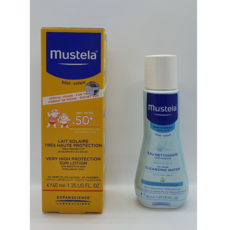 무스텔라 유아 선 로션 SPF 50 + 멀티 클렌징 워터 50ml 유아선크림, 1개