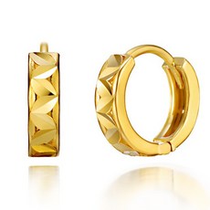 여자순금원터치귀걸이