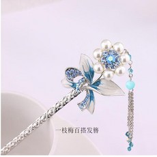마이현 머리와 비녀 엔틱 심플 올림머리 떠는 잠 태슬 차이나 프린세스 운전대 머리 악세사리 품바늘꽂이