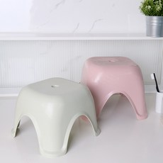 미끄럼방지 욕실 목욕 의자 발디딤대 다용도 스툴 발받침대 4colors / 2size, 큐브 목욕의자 중형 블랙, 1개