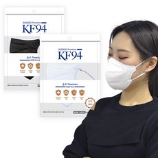 KF94 순수한 마스크 숨편한 여름용 국산자재 중형 (초등학생부터 성인여성까지), 블랙, 50매