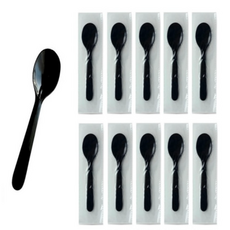 생활을그리다 12cm 개별포장 블랙 미니스푼, 3세트, 150개