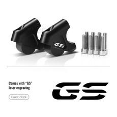 BMW R1250GS R 1250 GS R1200GS LC 어드벤처 ADV 핸들라이저 32mm 드래그 핸들 바 클램프 확장 어댑터 S1000XR 2015 2018, Black-GS, 1개