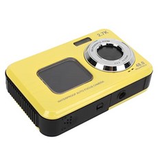 VGEBY 디지털 카메라 오토포커스 방수 디지털 카메라 16배 줌ZOOM, 노랑, 1개