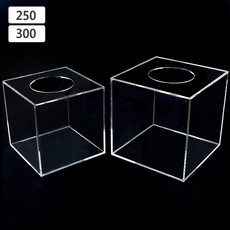 단체선물교환용 이름뽑기용 영수증이벤트용 경품추첨용 이벤트추첨함 투명케이스, 250