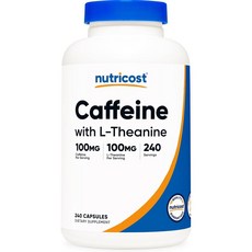뉴트리코스트 카페인 100mg L-테아닌 240캡슐, 1개, 240정