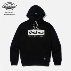 디키즈 596 로고 기모 후드티 블랙 DMP3UTHT596