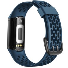 Fitbit Charge 5 스트랩 통기성 방수 고무 손목 밴드 핏비트 시계줄, #6, For Fitbit Charge 5