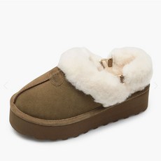 베어파우(BEARPAW) ELISA 키높이 양털슬리퍼 K2691002PD-W 히커리