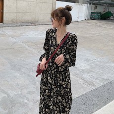 워니쉬 겨울 가을 옷 빅사이즈 여성의류 티타임 프렌치 소프트스타일 배가리기 슬림핏
