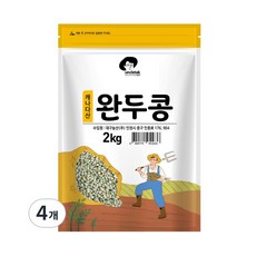 영양만점 엉클탁 완두콩 식이섬유풍부 2kg 4개, ONE COLOR, 2KG 4개