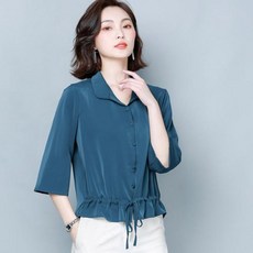 여성7부블라우스