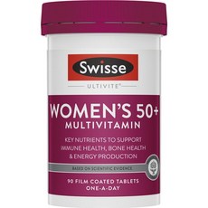 스위스 50세 플러스 여성 멀티 종합비타민 90정 Swisse Womens Ultivite 50+ Multivitamin 90 Tablets, 1개, 90개