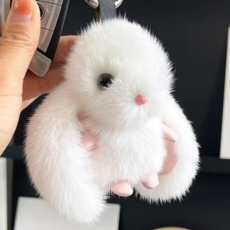 에쉬울프 부드러운 토끼 인형 가방 키링