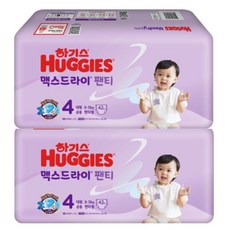 하기스 맥스드라이 팬티 4단계 공용 42매x2팩 -, 23년형 맥스드라이 팬티 4단계 공용 42매x2팩