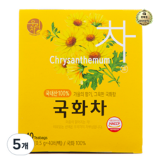 라이브잇 우리차 국화차 티백, 0.5g, 40개입, 15개