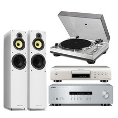 야마하 R-S202+데논 DCD-600NE+PM-9910+와피데일 CR 4.3 화이트/당일발송