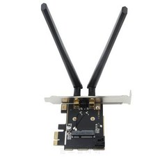 Fenvi 무선 네트워크 미니 PCI-E 카드를 데스크탑 PCI-E 어댑터 변환기 + PC, 상세내용참조